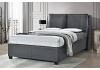 5ft King Size Ashley Grey Faux Leather Ottoman Storage Bed frame 2